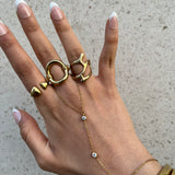 White hand chain (available in Gold and Silver)