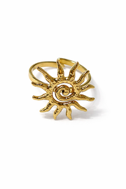 Bague Solaria soleil acier inoxydable femme Ordiajade fond blanc