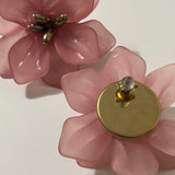 Boucles D’oreilles Flowers rose