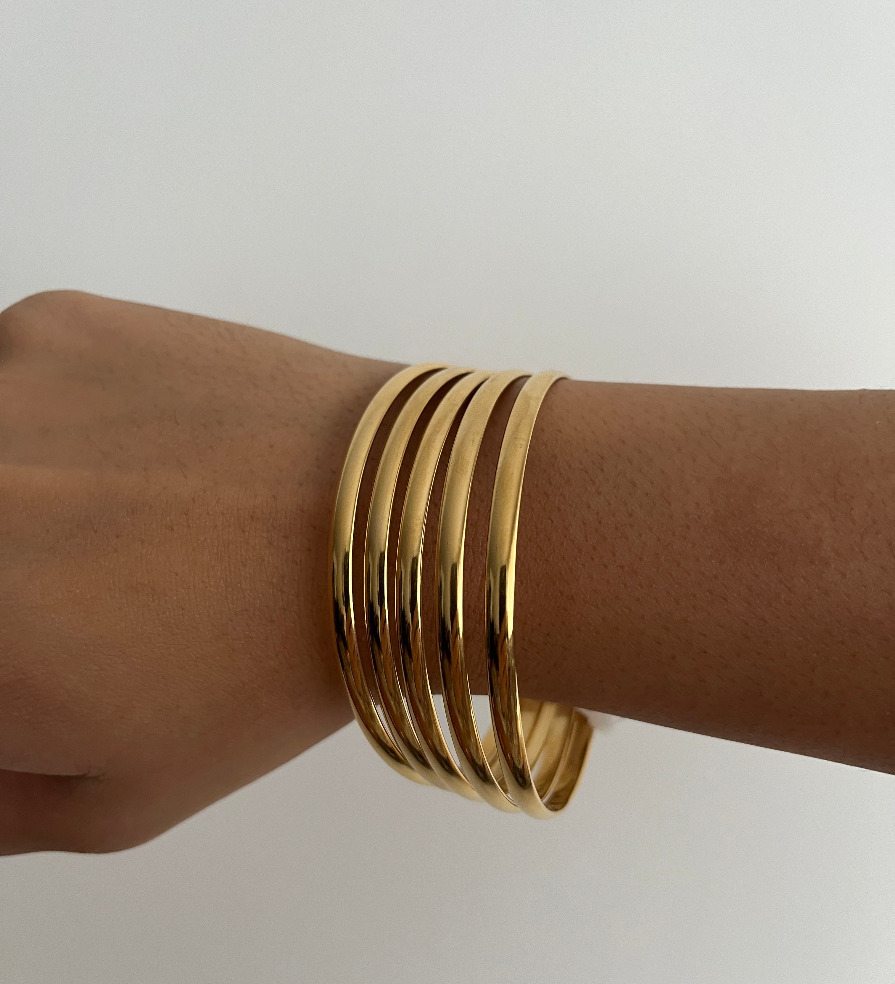 Bracelet Ordia doré en acier inoxydable 316L Ordiajade, waterproof et hypoallergénique
