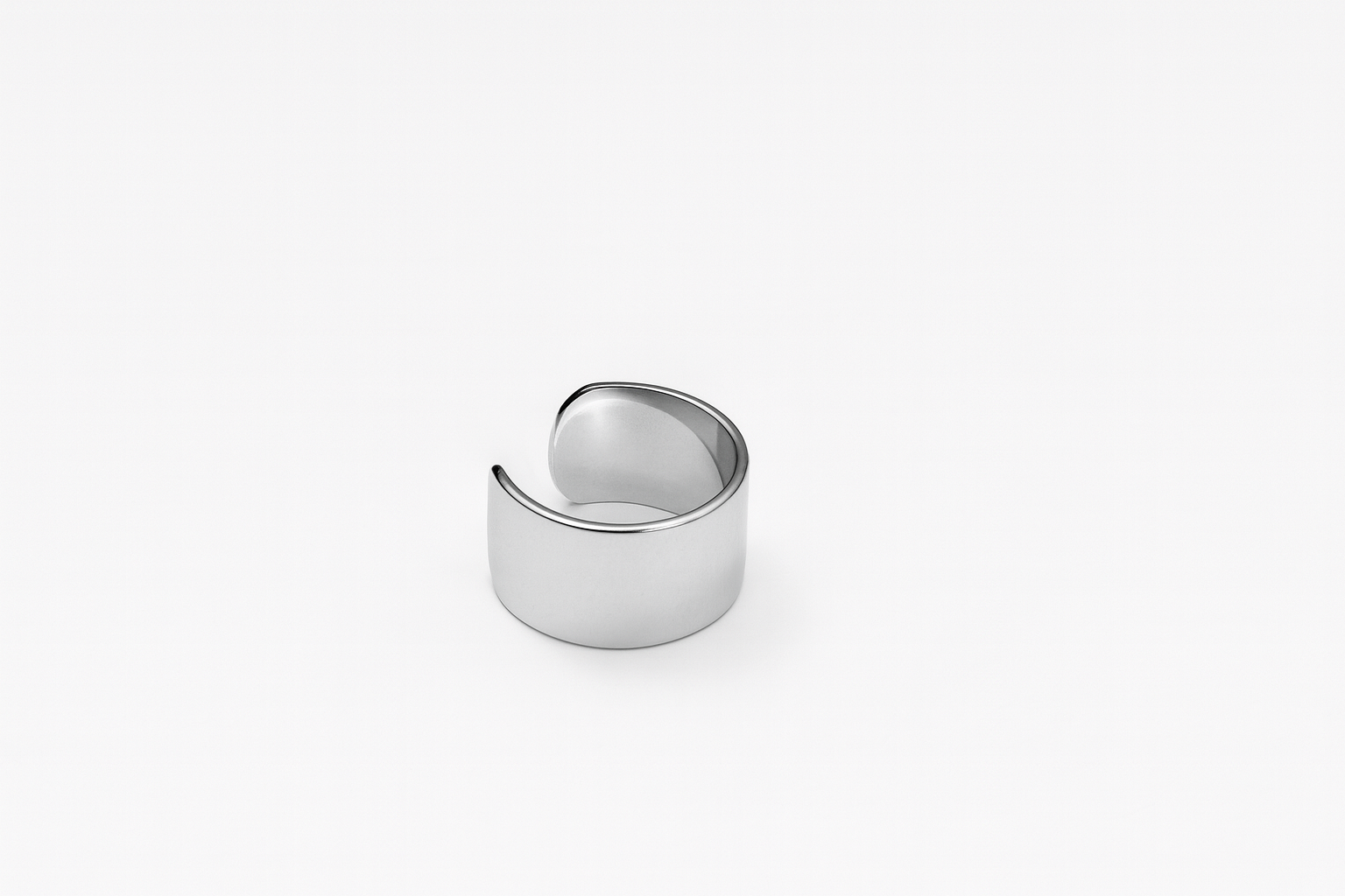 Earcuff Lord argenté  en acier inoxydable 316L résistant à l’eau