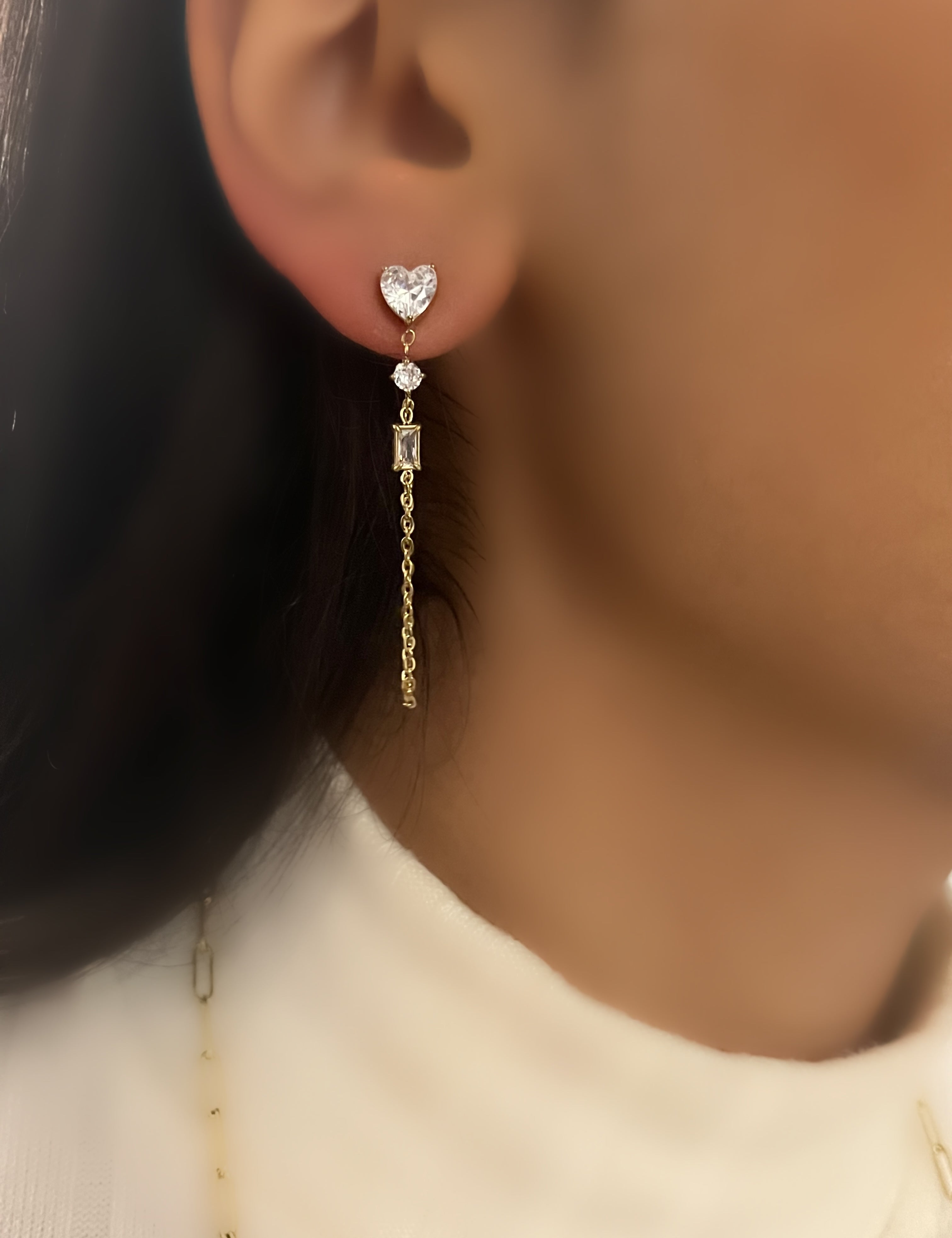 Boucles d’oreilles Porto dorées en acier inoxydable 316L Ordiajade, style féminin et waterproof
