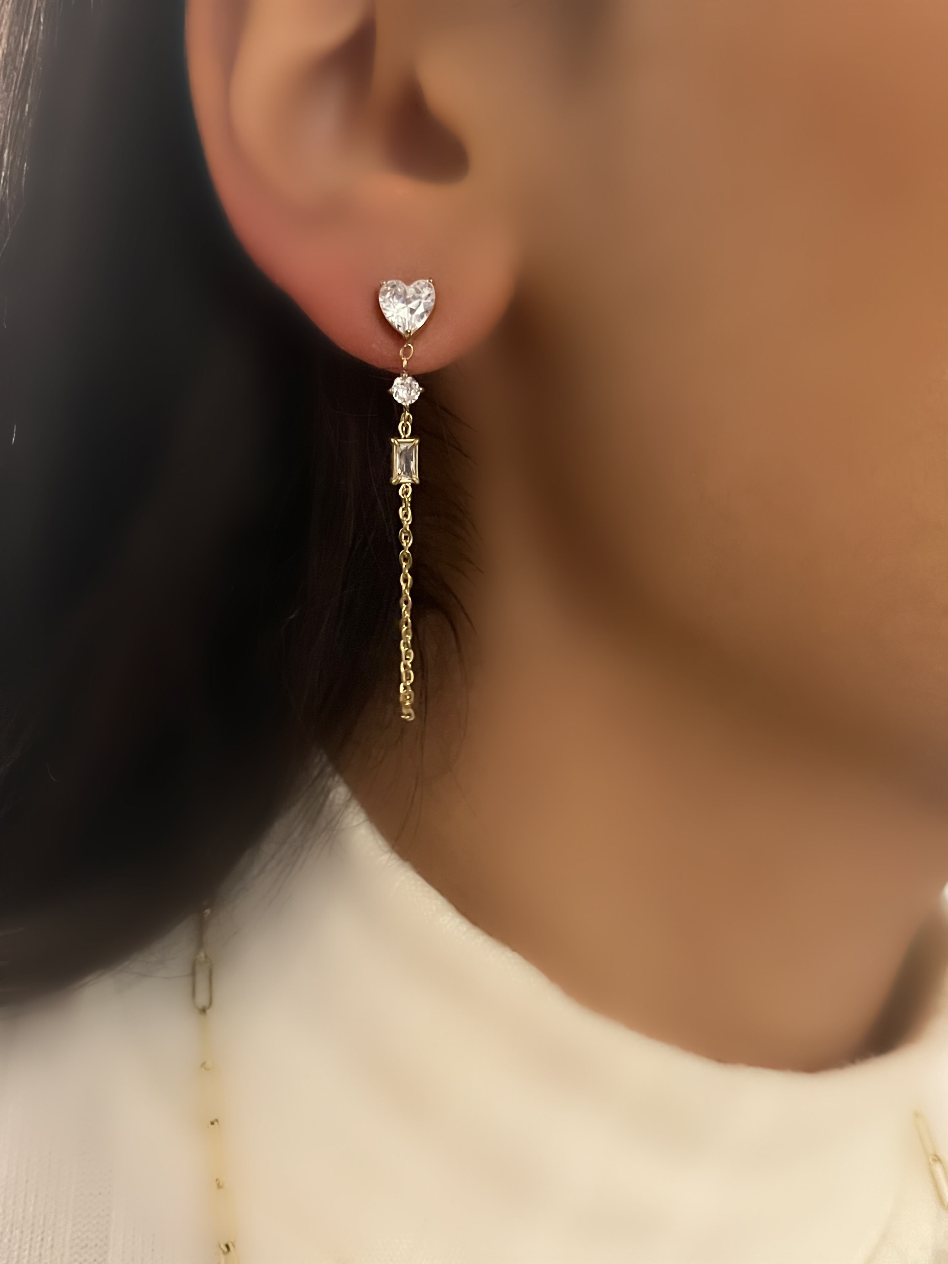 Boucles d’oreilles Porto dorées en acier inoxydable 316L Ordiajade, style féminin et waterproof
