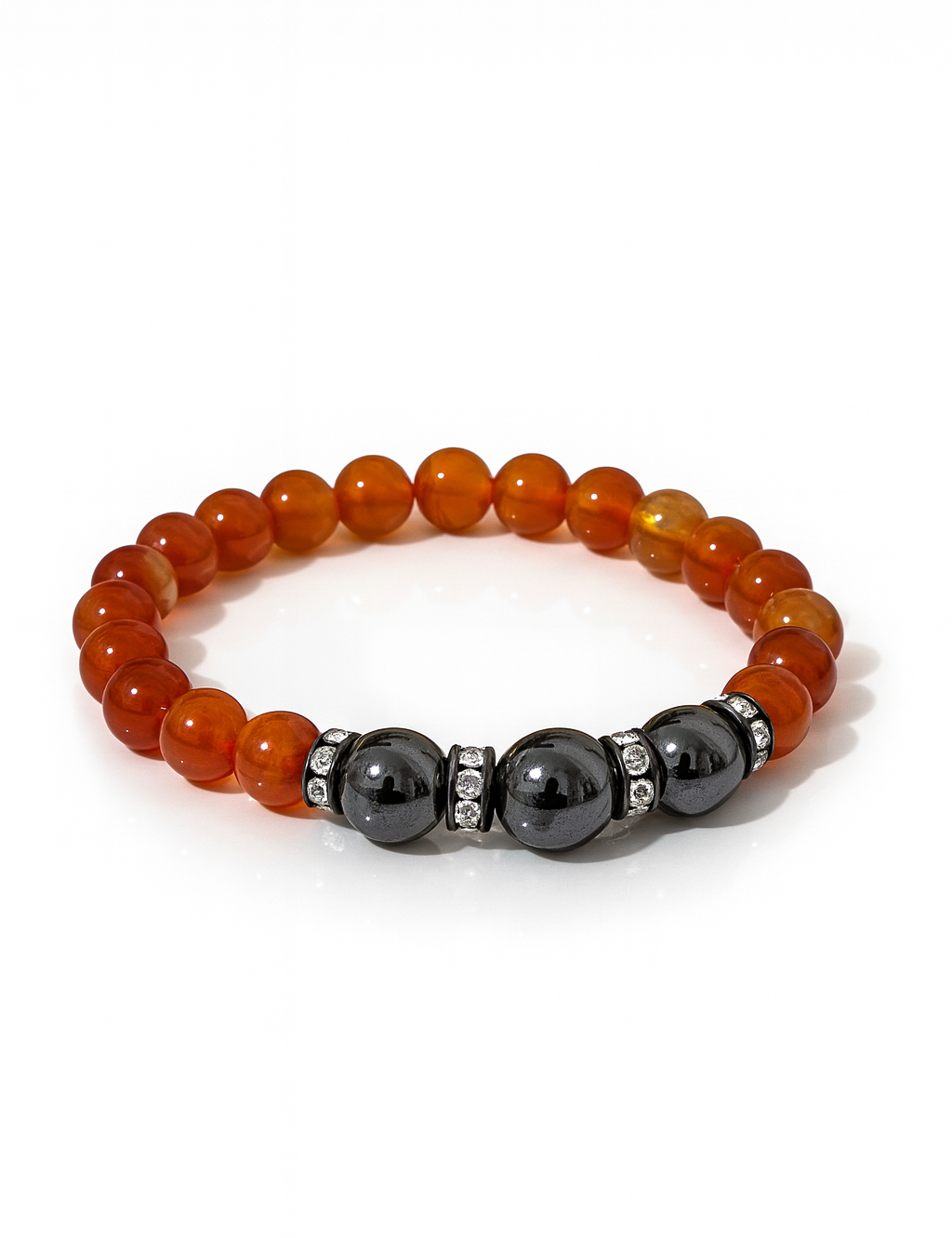 Bracelet pierres naturelles et acier inoxydable 316L Ordiajade, waterproof et hypoallergénique
