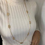 Sautoir Monaco maille marine