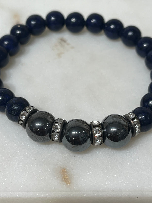 Bracelet Perle Bleu