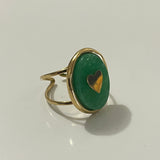 Bague cœur green