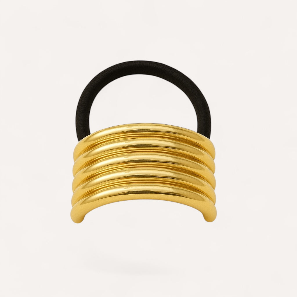 Élastique  cheveux Séoul bijoux doré 
