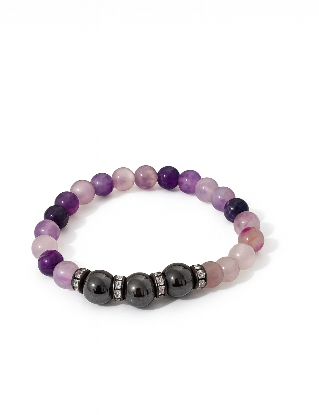 Bracelet pierres naturelles en acier inoxydable 316L Ordiajade, waterproof et hypoallergénique
