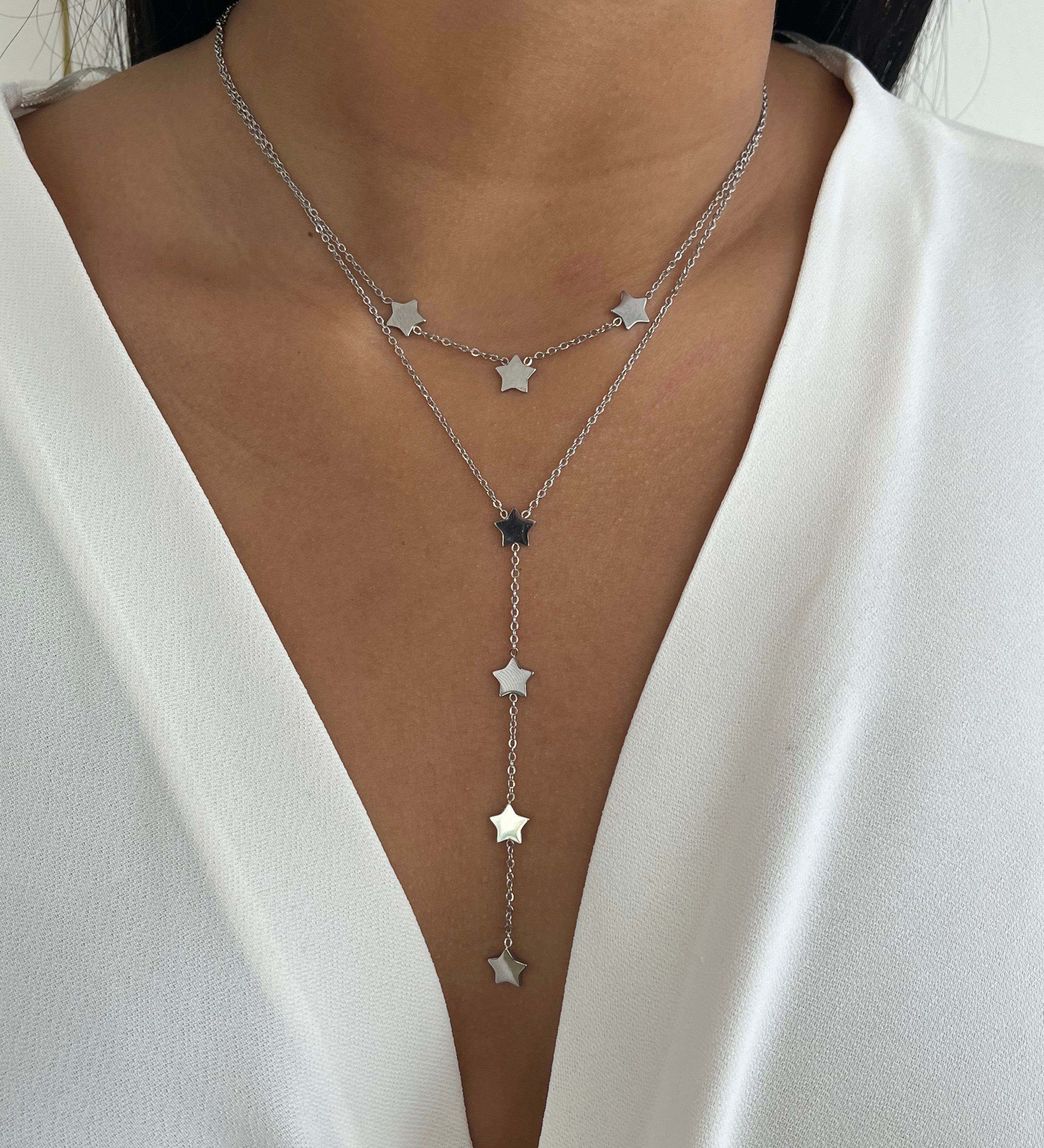 Double Star Necklace