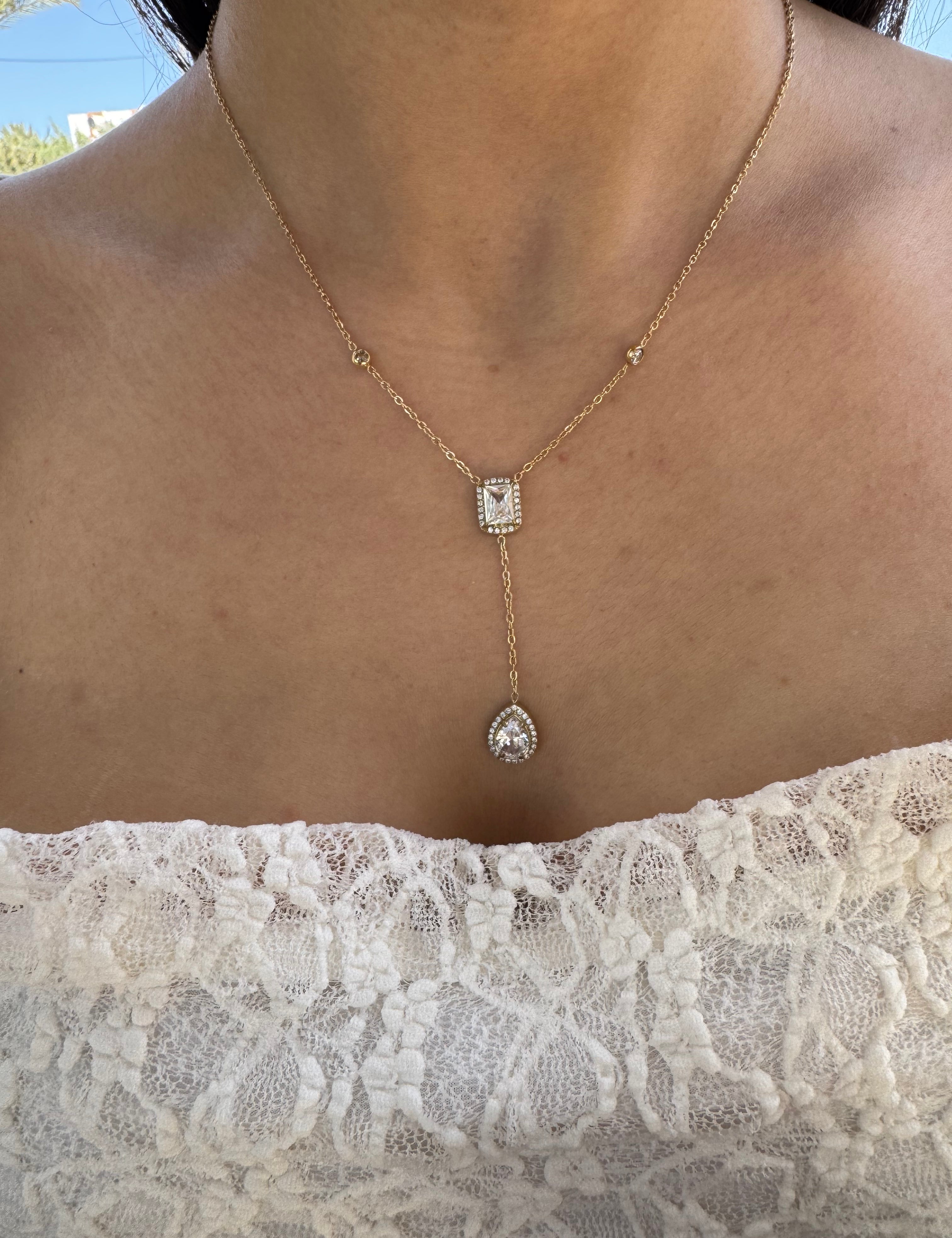 Collier Lumi doré en acier inoxydable 316L Ordiajade, résistant à l’eau et hypoallergénique