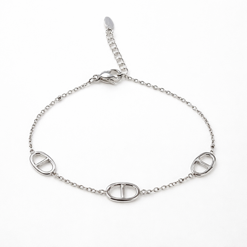Bracelet Sunlight en acier inoxydable Ordiajade fond blanc