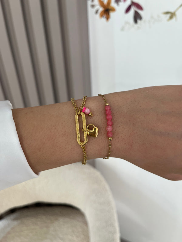 Pink Enjoy bracelet sets