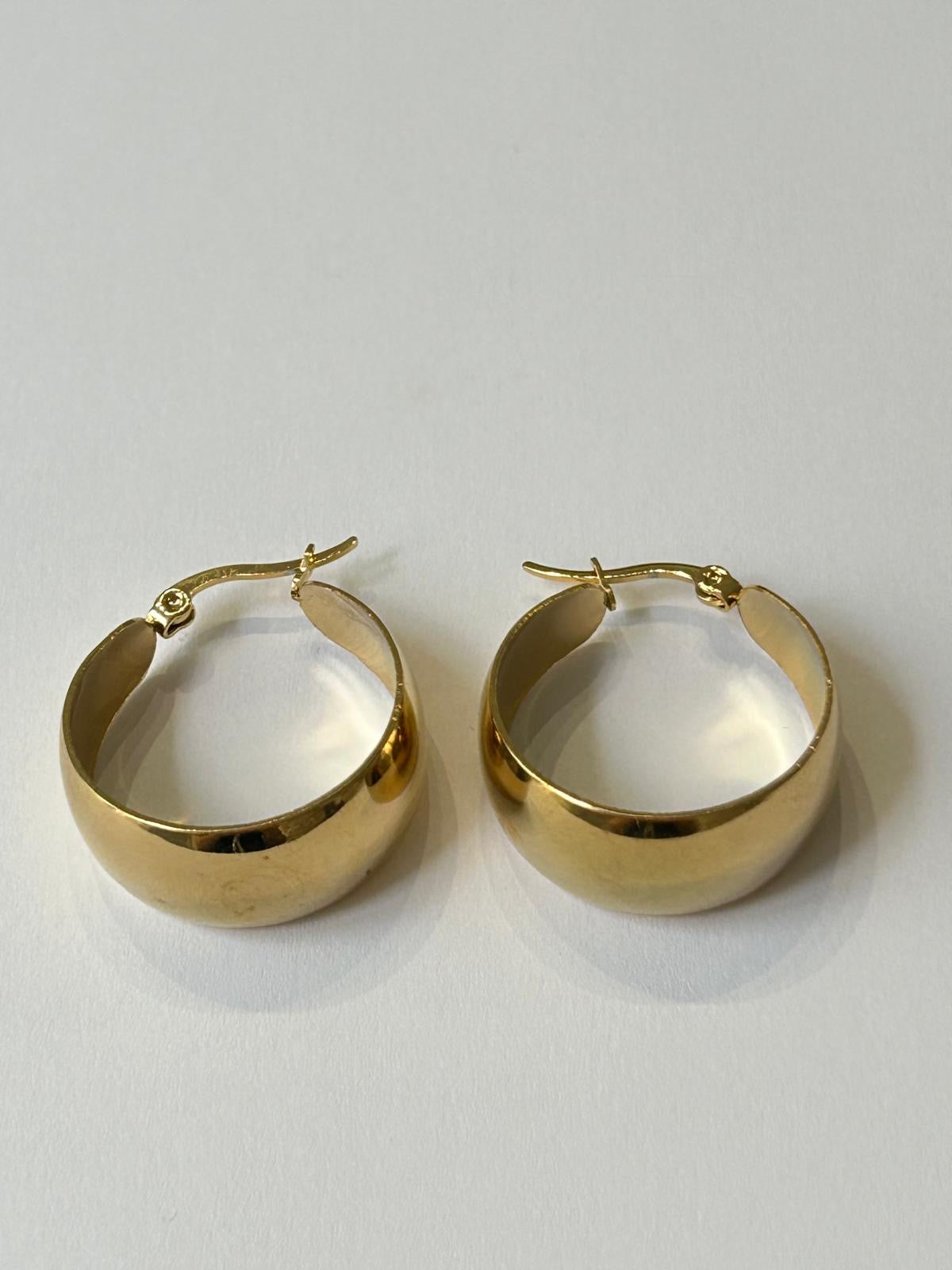 Boucle d’oreille Baby Edwina doré en acier inoxydable 316L Ordiajade, résistant à l’eau et hypoallergénique