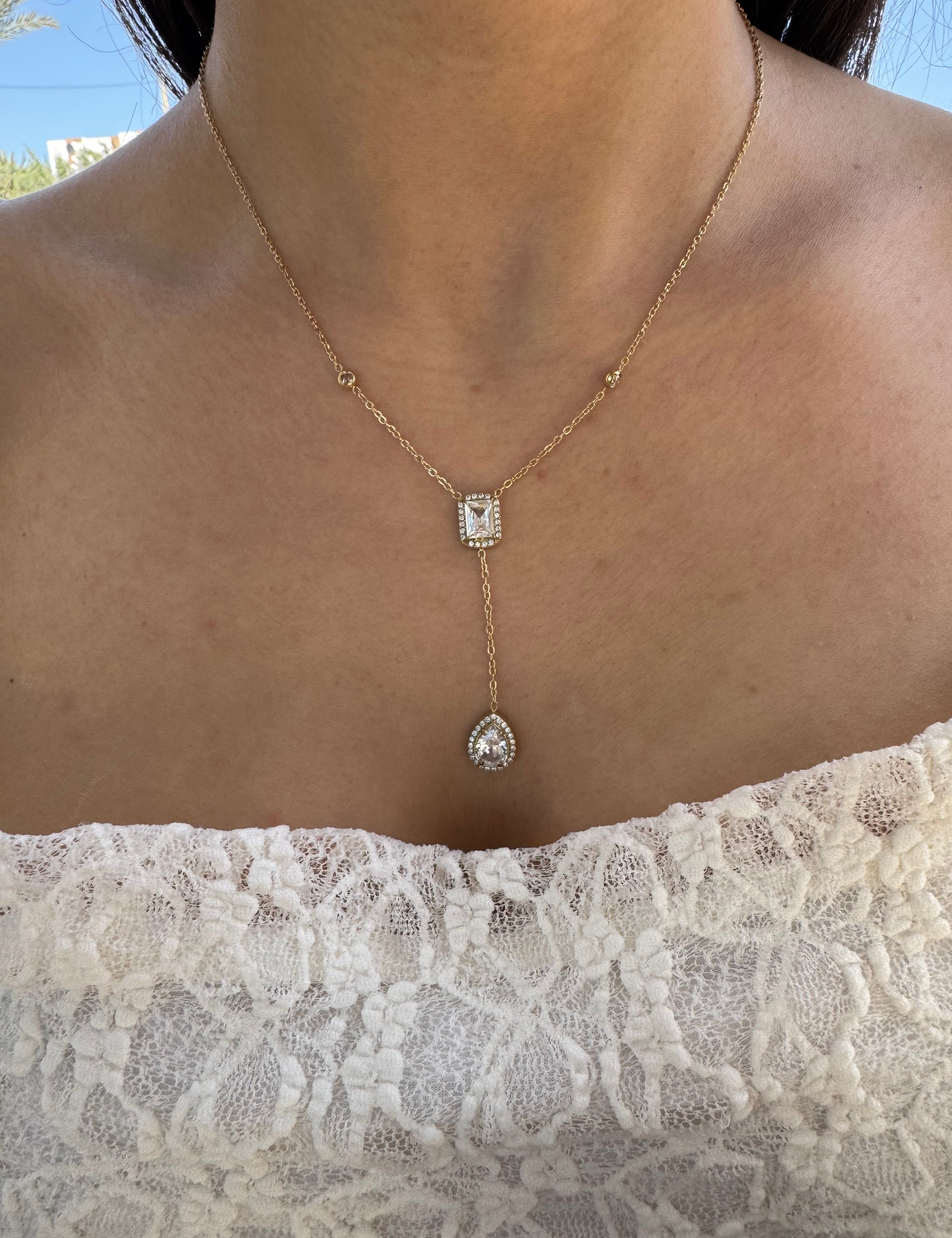  Collier Lumi doré en acier inoxydable 316L Ordiajade, résistant à l’eau et hypoallergénique