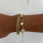 Bracelet Swinie doré en acier inoxydable 316L Ordiajade, résistant à l’eau et hypoallergénique