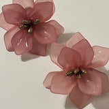 Boucles D’oreilles Flowers rose