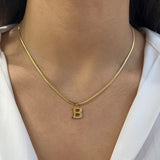 Serpentia Initial Necklace