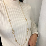 Sautoir Check  Maille marine