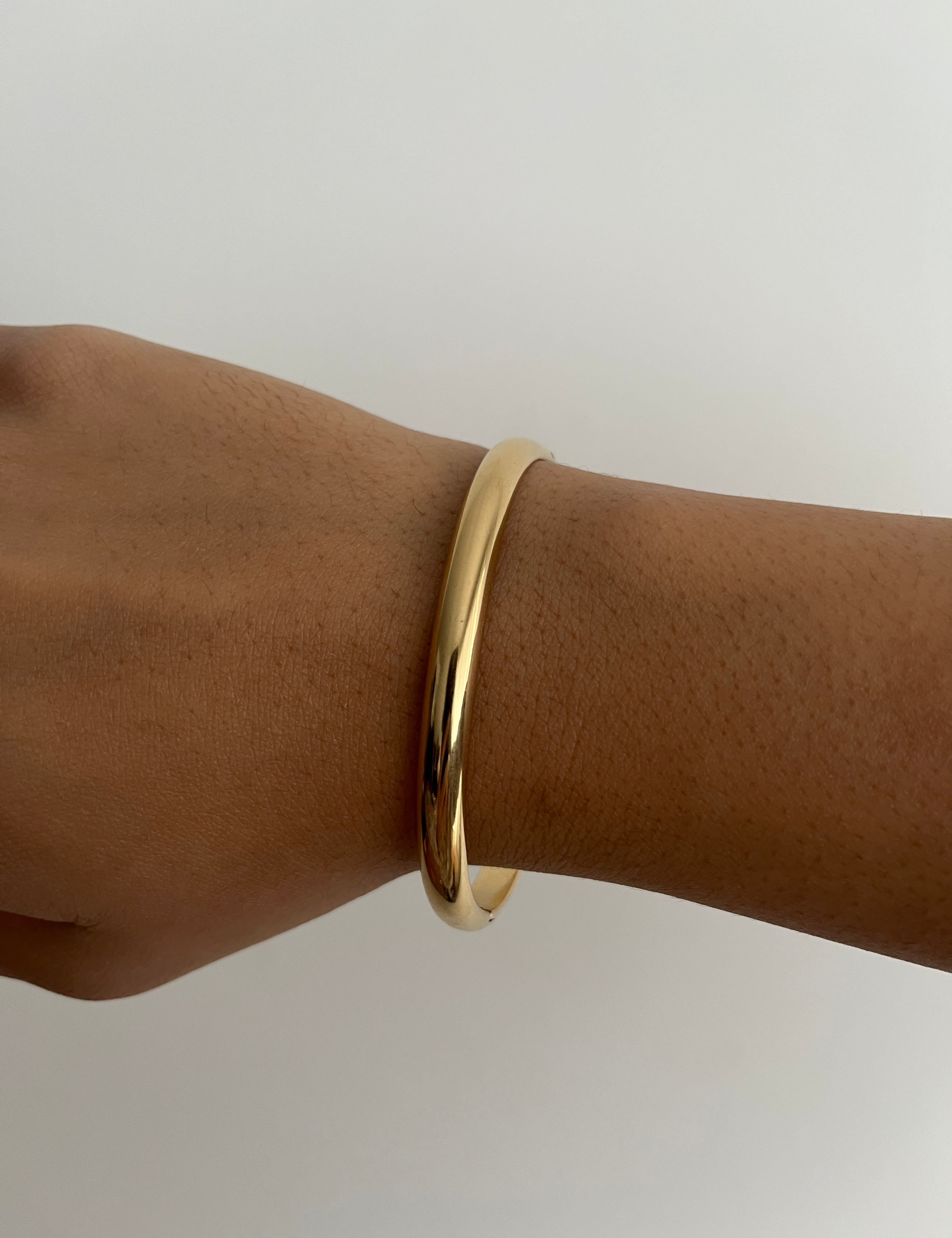 Bracelet Paris doré en acier inoxydable 316L Ordiajade, waterproof et hypoallergénique
