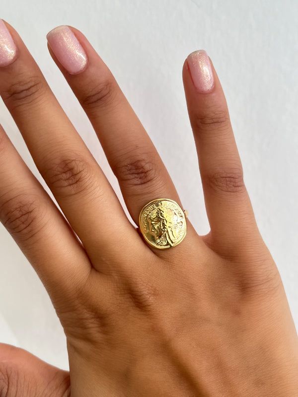 Bague Pièce (existe en Doré ou Argenté)