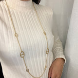 Sautoir Check  Maille marine