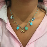 COLLIER PLAYA BLEU