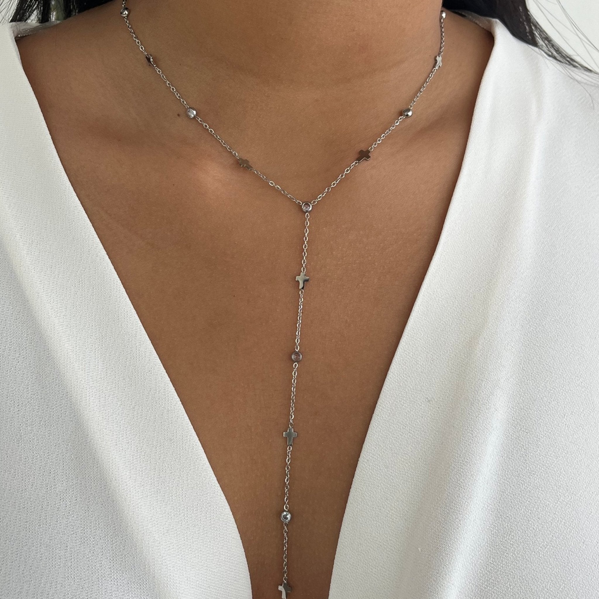 Collier Anais croix