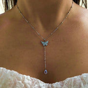  Collier Lyra argent  en acier inoxydable 316L Ordiajade, résistant à l’eau et hypoallergénique