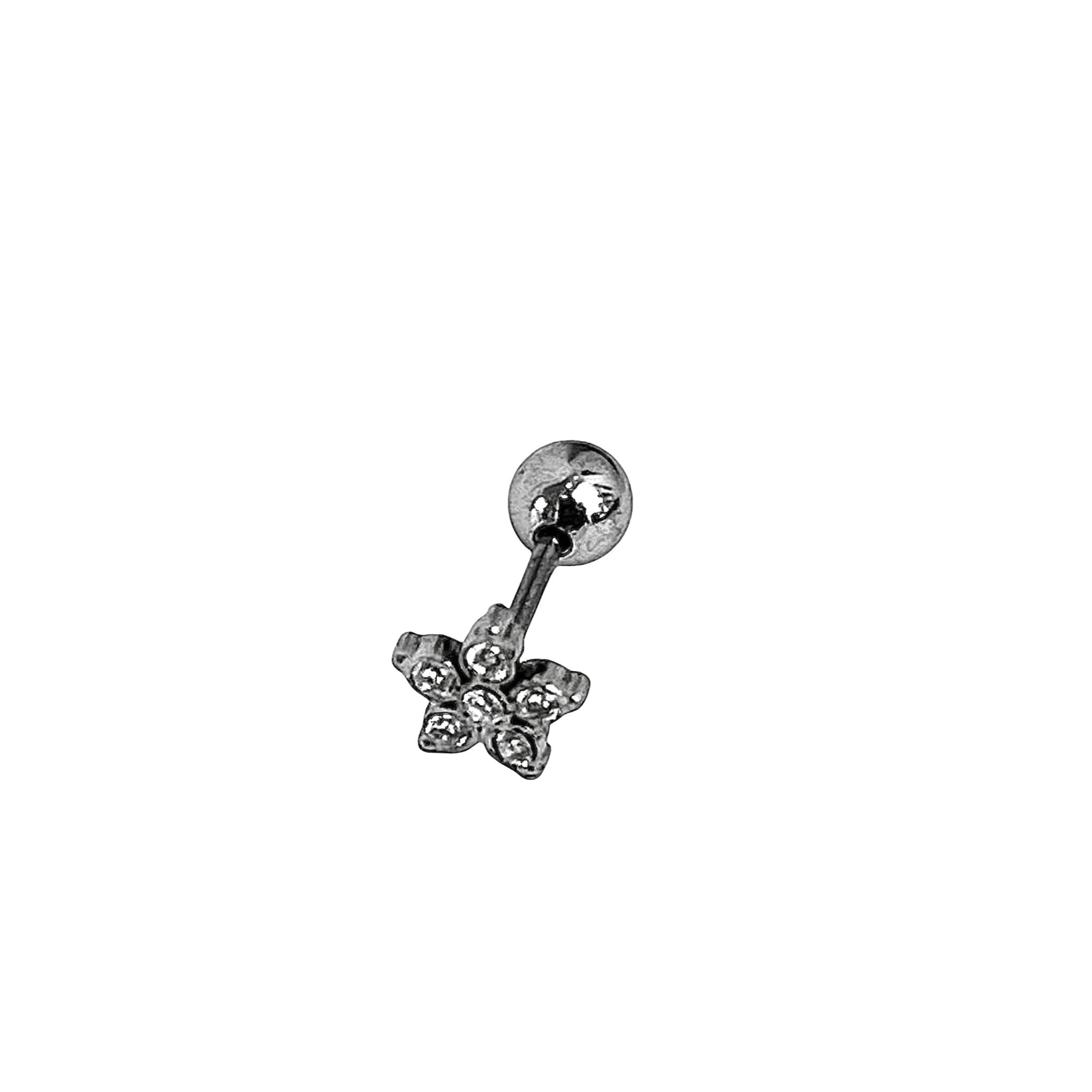Piercing trèfle (existe en Doré ou Argenté)