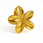 Barrette à cheveux doré forme  fleur 