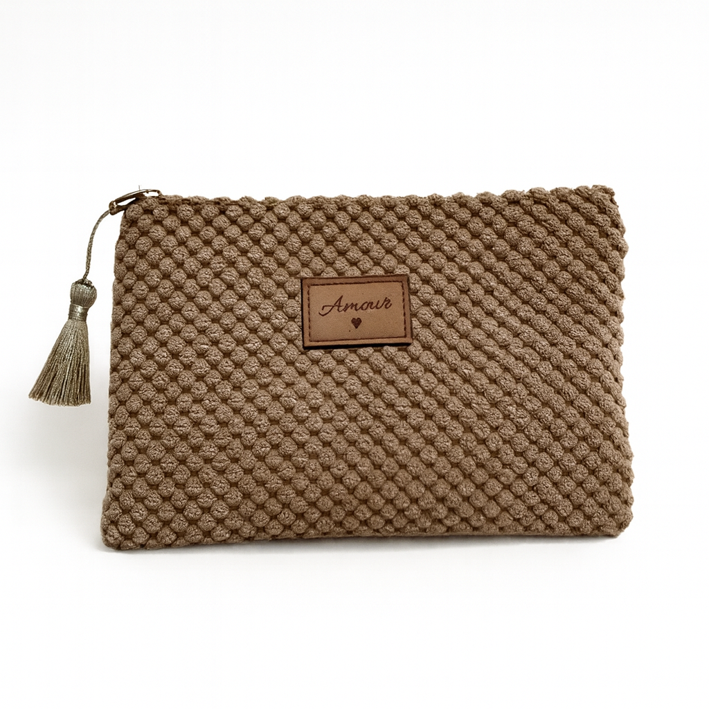 Pochette cocooning Taupe Ordiajade 