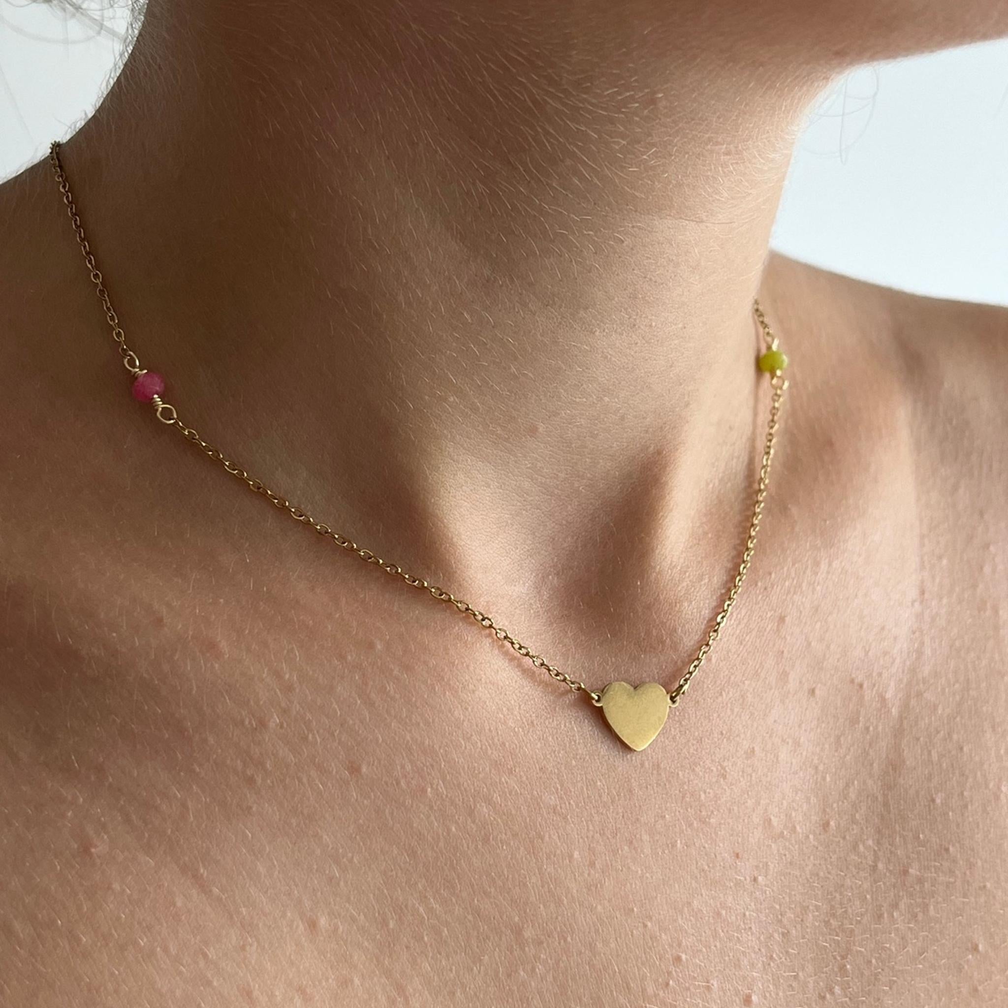 Bijoux de dos Calia doré en acier inoxydable 316L Ordiajade, résistant à l’eau et hypoallergénique