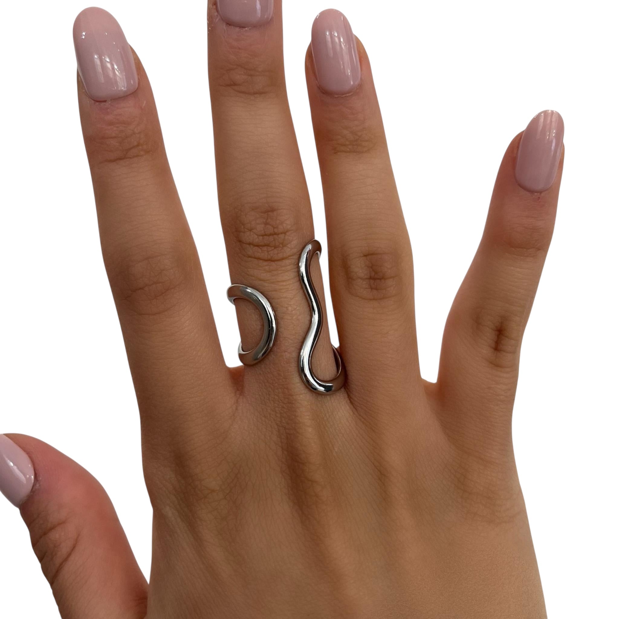 Bague Realistic argenté en acier inoxydable 316L résistant à l’eau
