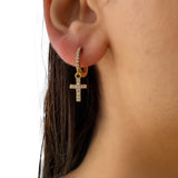 Boucles D’oreilles croix Celestina