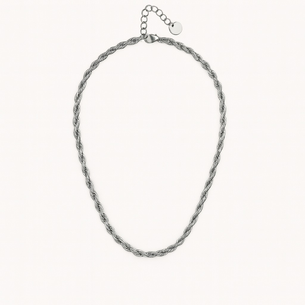 Collier May argent en acier inoxydable 316L Ordiajade, résistant à l’eau et hypoallergénique