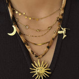 Collier ajustable Léopard Sun