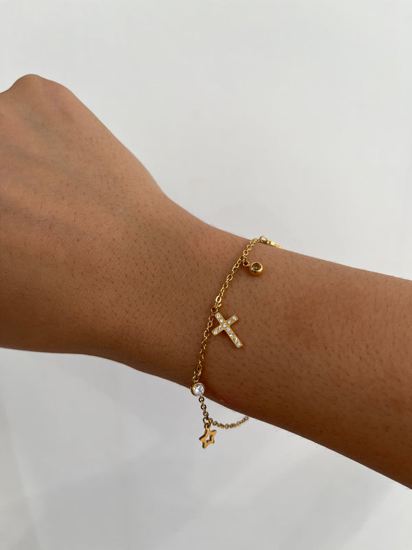 Bracelet Croix Étoile