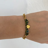 BRACELET GREEN PEARL