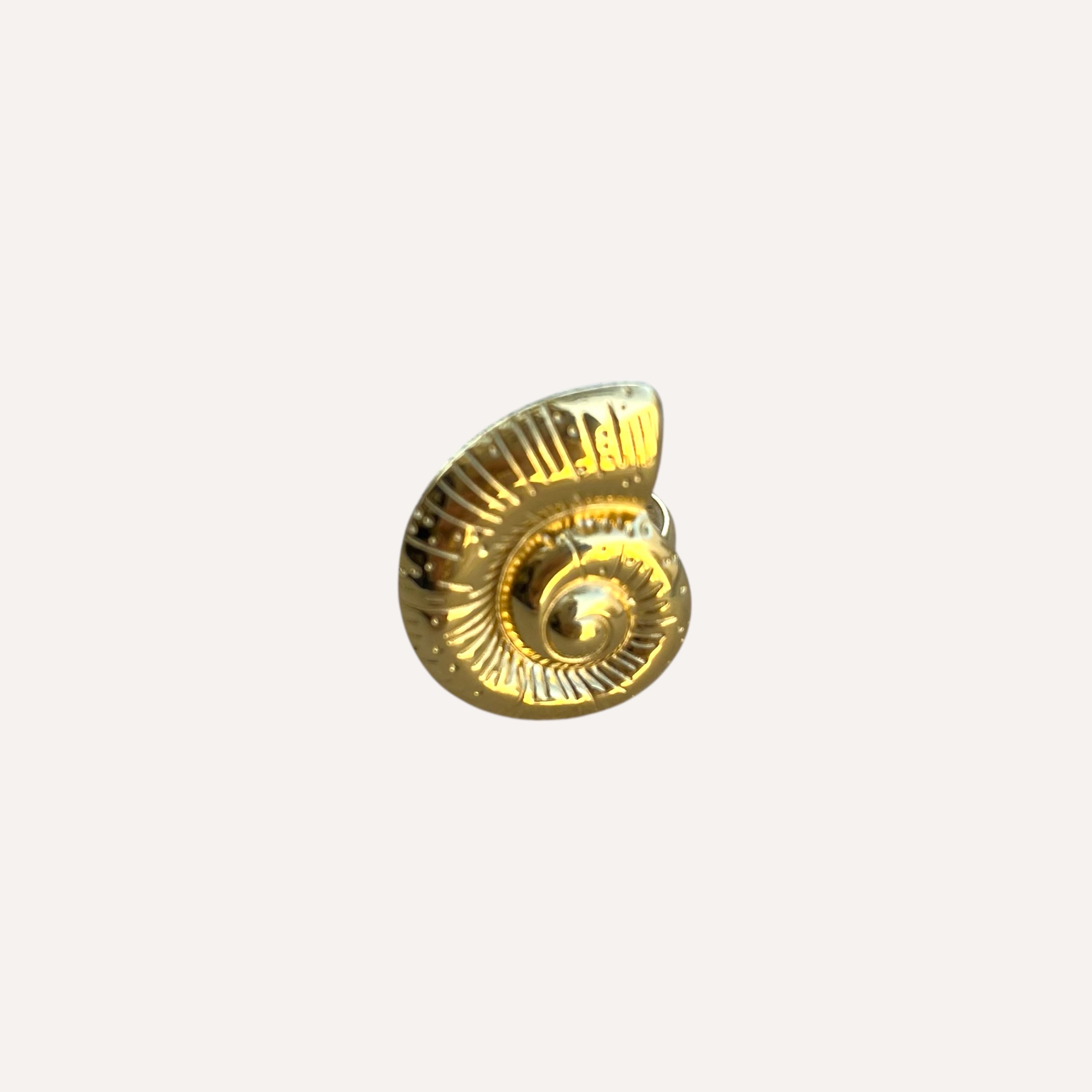 Bague Calypso doré en acier inoxydable 316L Ordiajade, résistant à l’eau et hypoallergénique