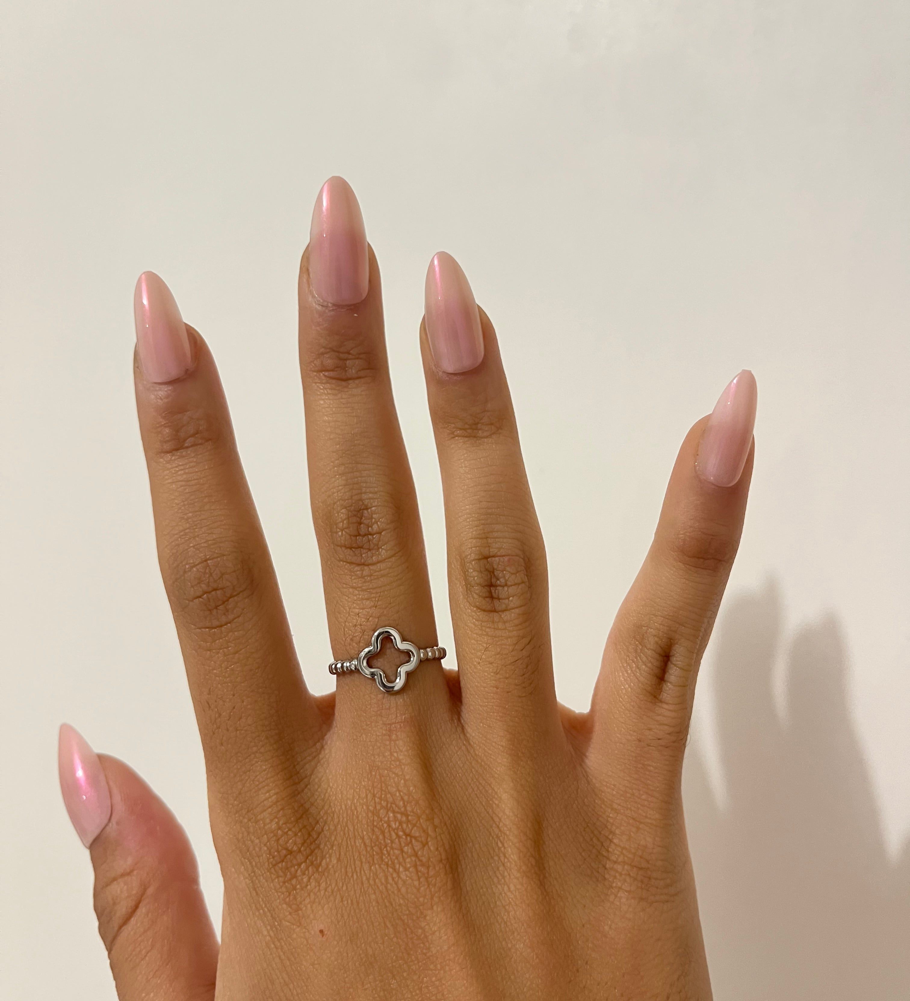 Bague Good argenté en acier inoxydable 316L Ordiajade, résistant à l’eau et hypoallergénique