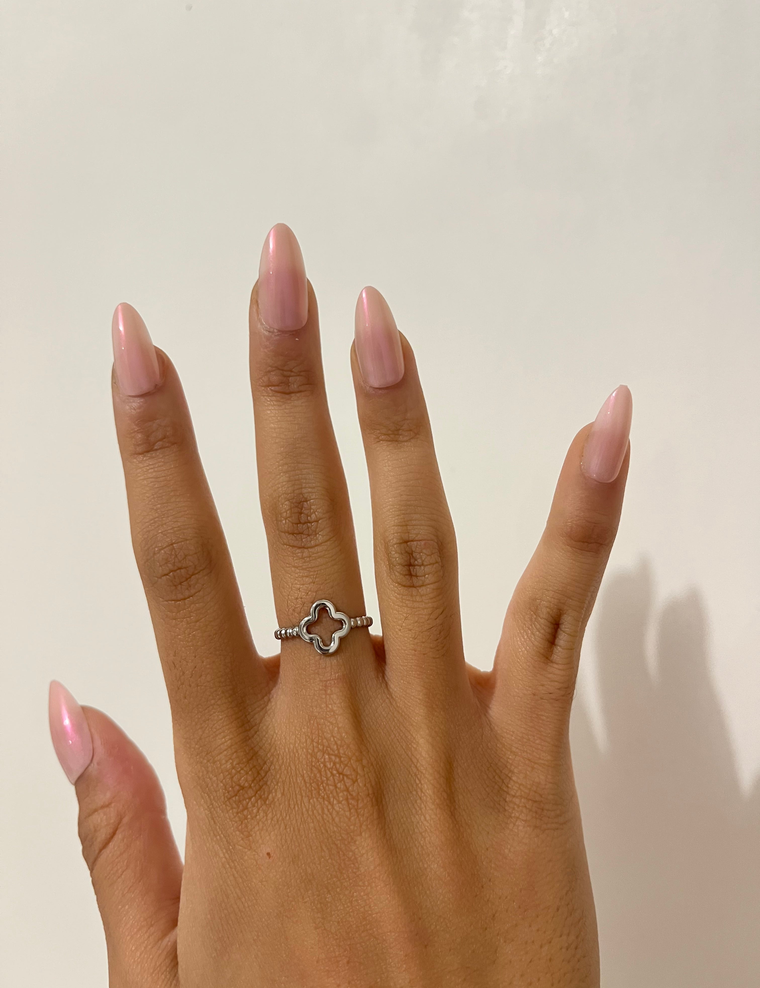 Bague Good argenté en acier inoxydable 316L Ordiajade, résistant à l’eau et hypoallergénique