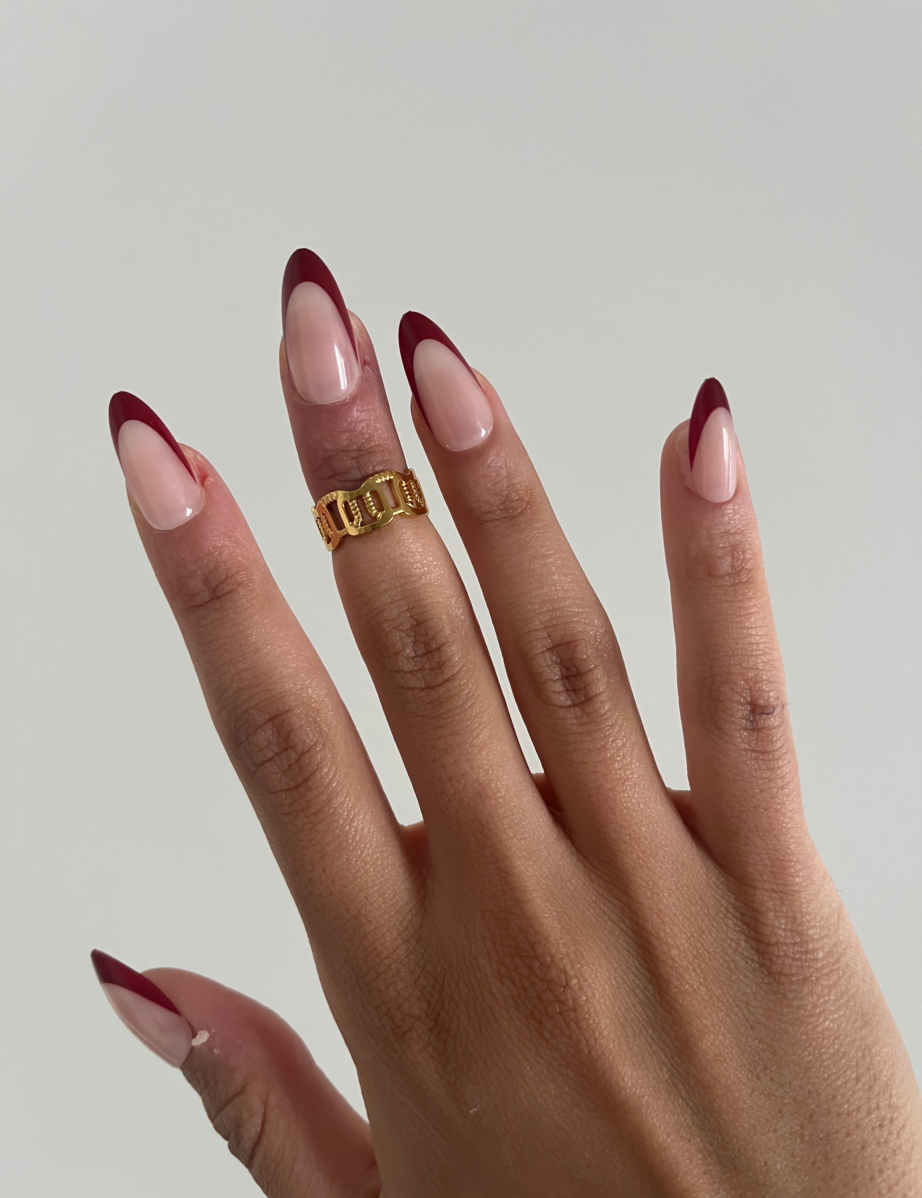 Bague phalange Huna  doré en acier inoxydable 316L Ordiajade, résistant à l’eau et hypoallergénique