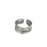 Bague ajustable Regulia argentée en acier inoxydable - Ordiajade