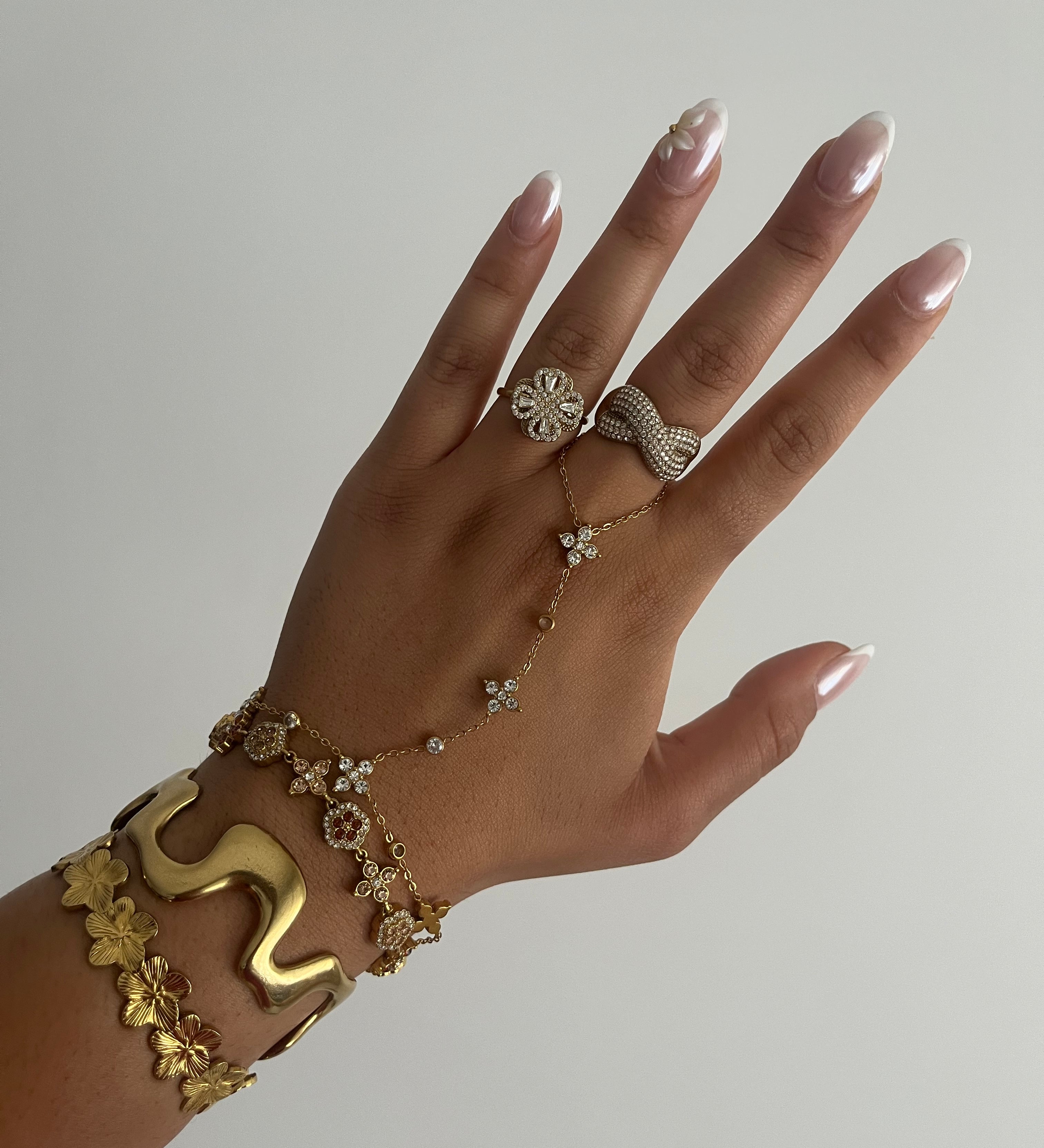 Bracelet IMPÉRATRICE BROWN, bijou ajustable en acier inoxydable