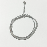 Bracelet femme Jaime en acier inoxydable, bijou résistant à l'eau et ajustable