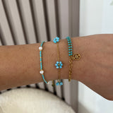 Bracelet Sirène porté en accumulation de bijoux au poignet - Ordiajade