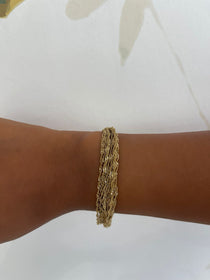 Bracelet swinie doré en acier inoxydable 316L Ordiajade, résistant à l’eau et hypoallergénique
