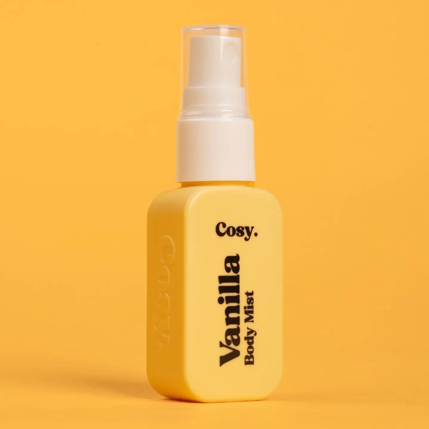 Brume corporelle Vanilla Musk Cosy Cosmetics jaune parfum vanille - Ordiajade