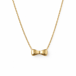 Collier fin en acier inoxydable doré avec pendentif motif nœud - Ordiajade